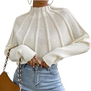 🚫SOLD🚫 Chic Cream Turtleneck Sweater